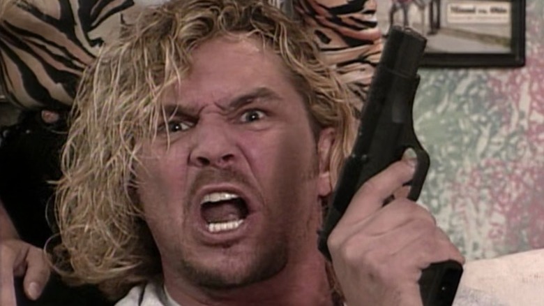 Brian Pillman's got a gun