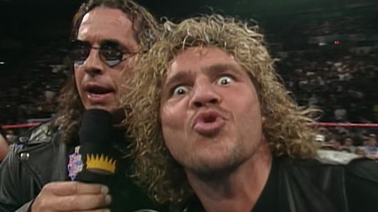 Brian Pillman with Bret Hart