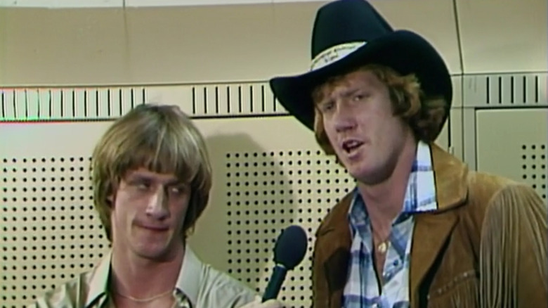 David and Kevin being interviewed backstaged