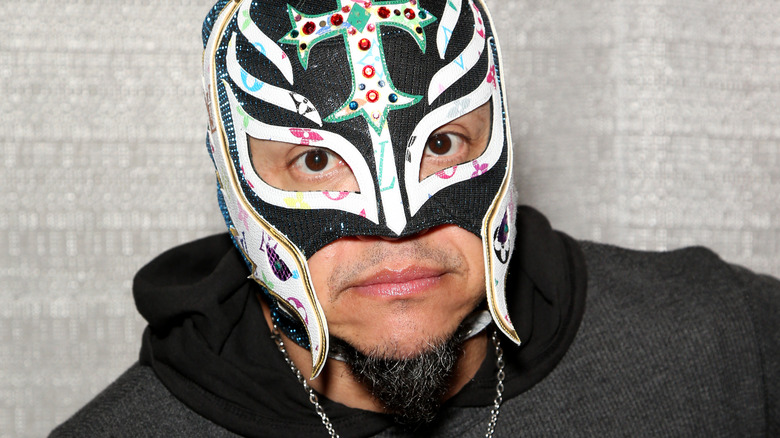 Rey Mysterio looking