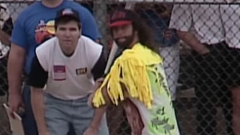 randy savage playing softball