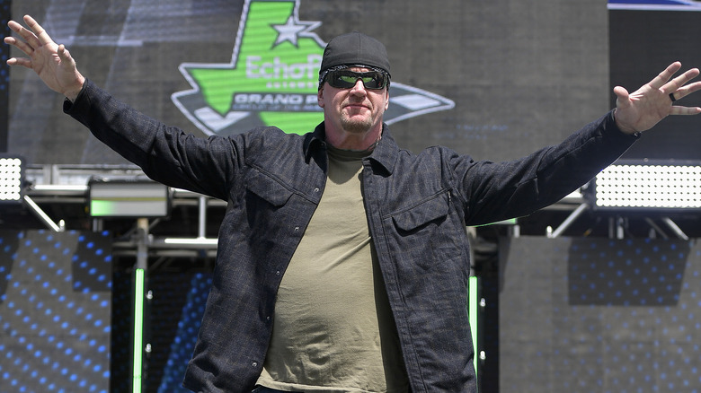 The Undertaker on stage