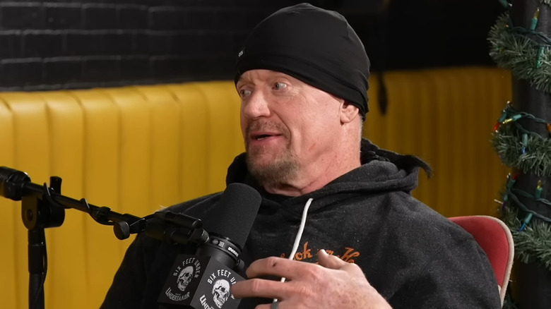 Mark Calaway AKA The Undertaker on his podcast