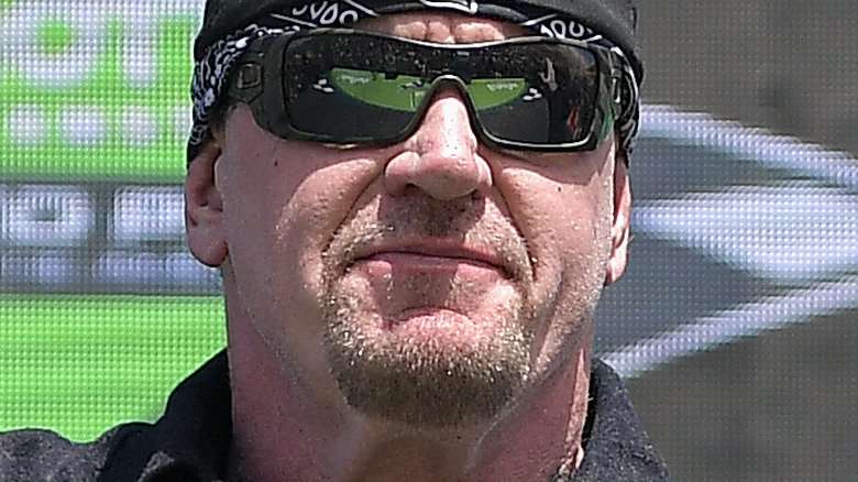 The Undertaker smiling