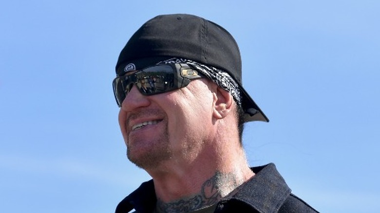 Mark Calaway smiling sunglasses