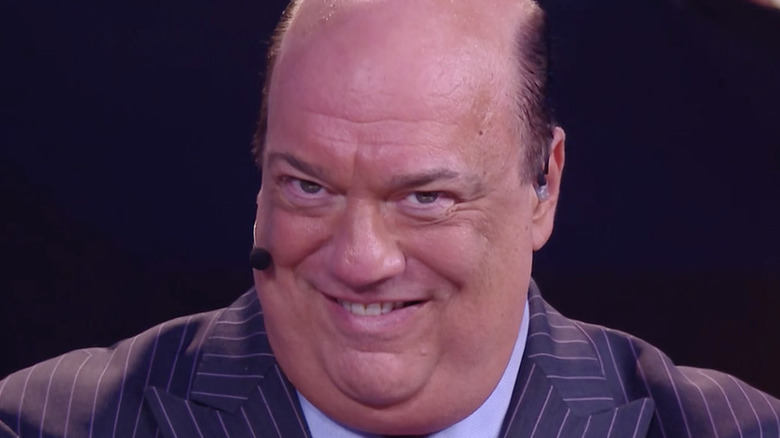 Paul Heyman with a devious grin