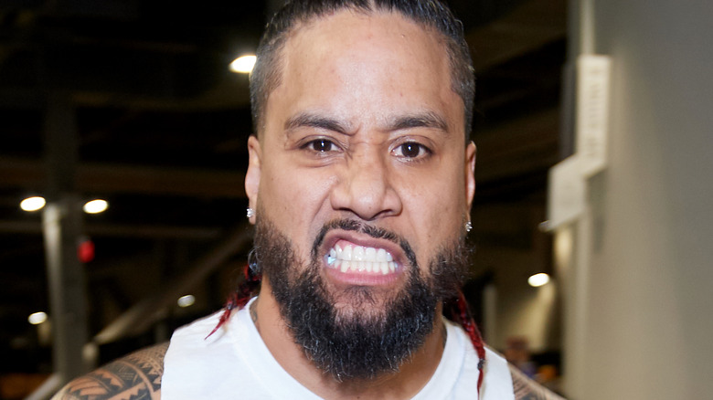 Jimmy Uso backstage at WrestleMania 39