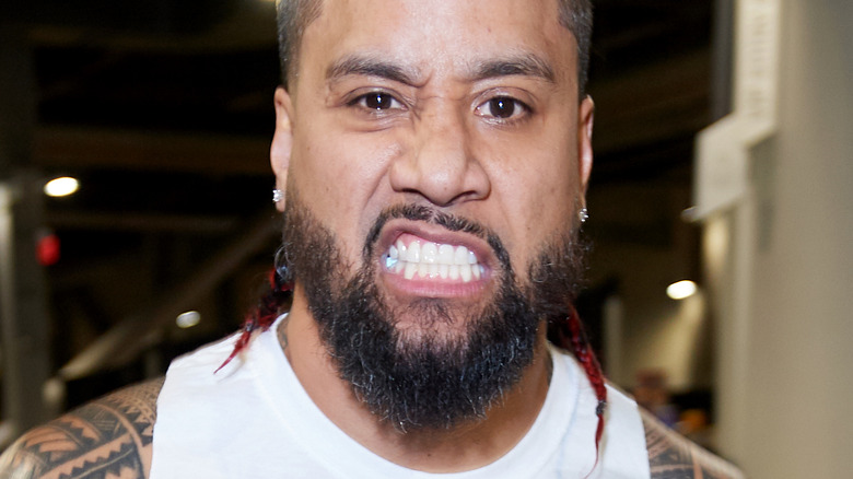 Jimmy Uso walking backstage