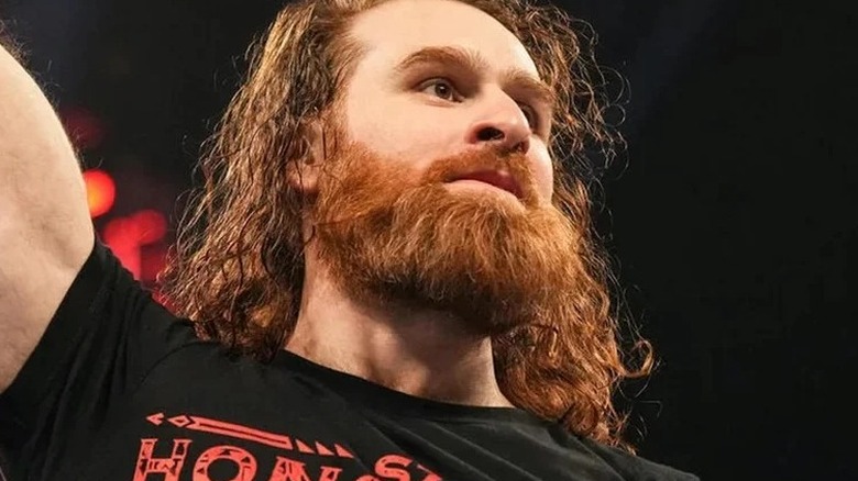 Sami Zayn as part of The Bloodline 