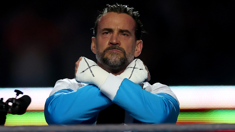 CM Punk ahead of his match against GUNTHER for the World Heavyweight Championship at SummerSlam, 2025.