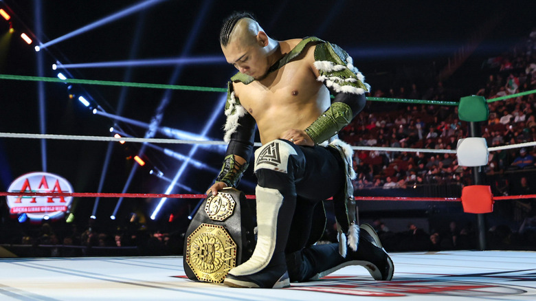El Hijo del Vikingo at WWE/AAA Worlds Collide