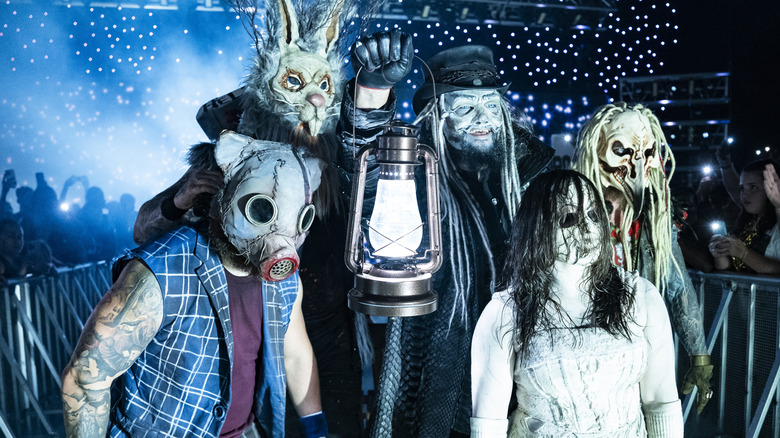 The Wyatt Sicks making their way to the ring, 2024.