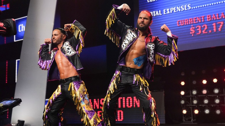 The Young Bucks make their entrance