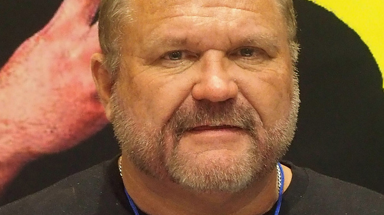 Arn Anderson at a press event 