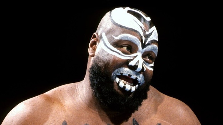 Kamala with a sly smile prior to his match