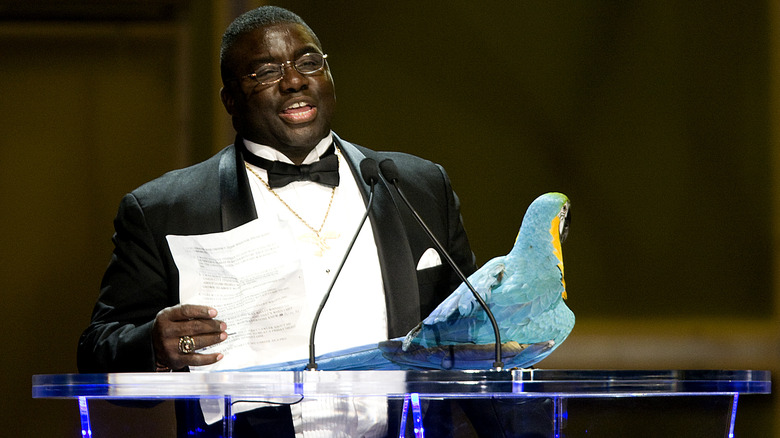WWE Hall of Famer Koko B. Ware gives a speech