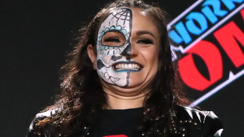 Thunder Rosa smiling