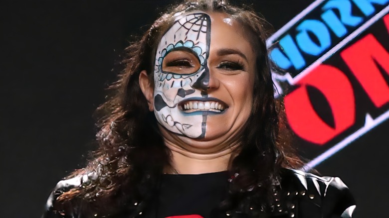 Thunder Rosa smiling