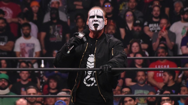 Sting cuts a promo