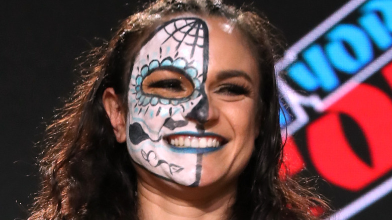 Thunder Rosa smiling