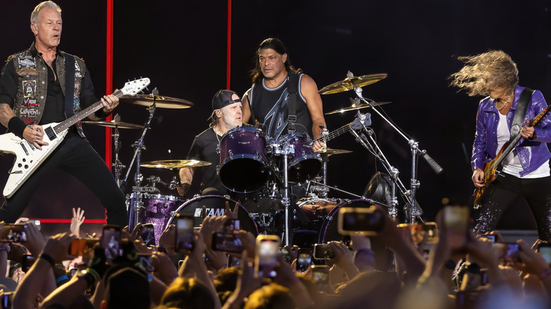 Metallica performing