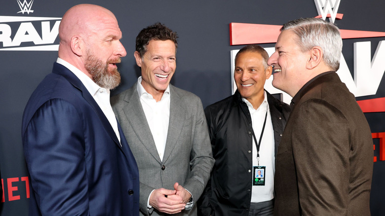 Triple H, Mark Shapiro, Ari Emmanuel, and Ted Sarandos