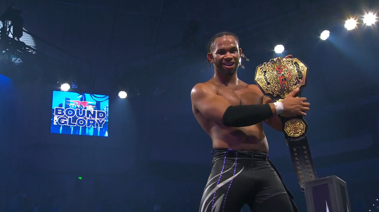 Leon Slater wins the TNA World Championship