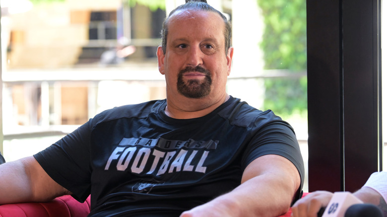 Tommy Dreamer wearing a black shirt