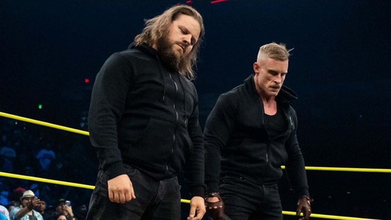 TNA's newest tag team syX (Joseph Sawyer & Samuel Shaw) look down on The Hardys after a brutal attack