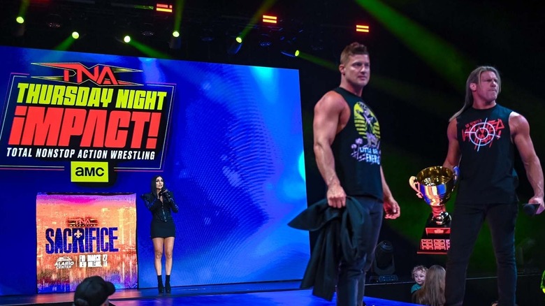 Daria Rae on the ramp during TNA Impact