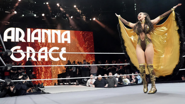 Arianna Grace posing in the ring
