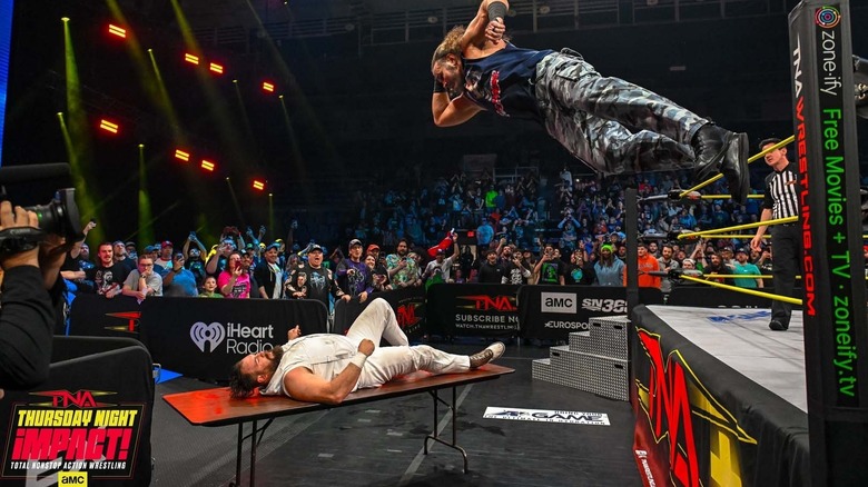 Matt Hardy dives onto Dutch