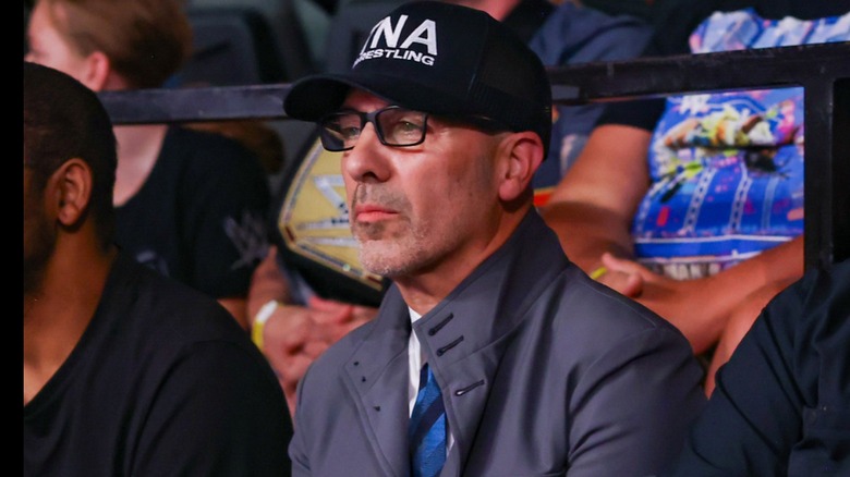 TNA President Carlos Silva looks on during a match