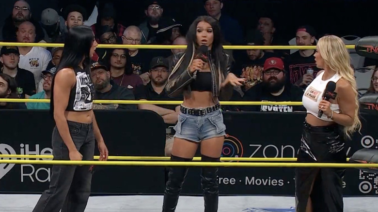 Hartwell, Black, and Ash in the ring
