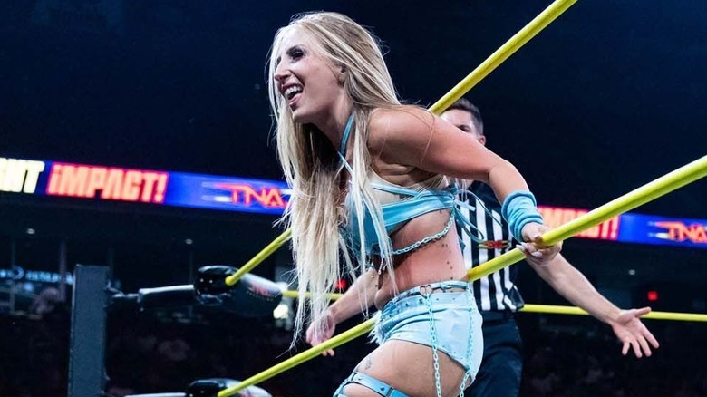 Heather By Elegance during her match on TNA Impact