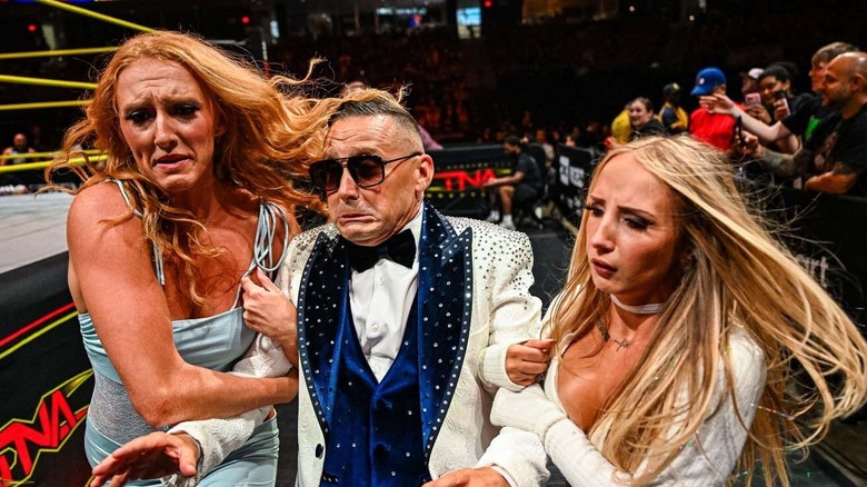 Elegance Brand members on TNA Impact