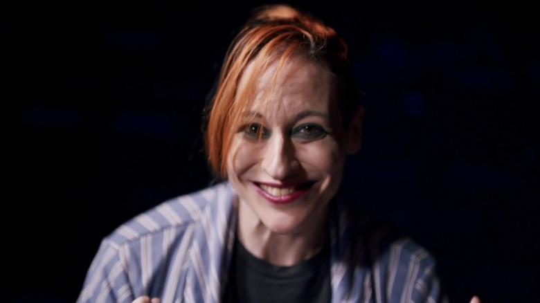 Rosemary, as Courtney Rush, smiling
