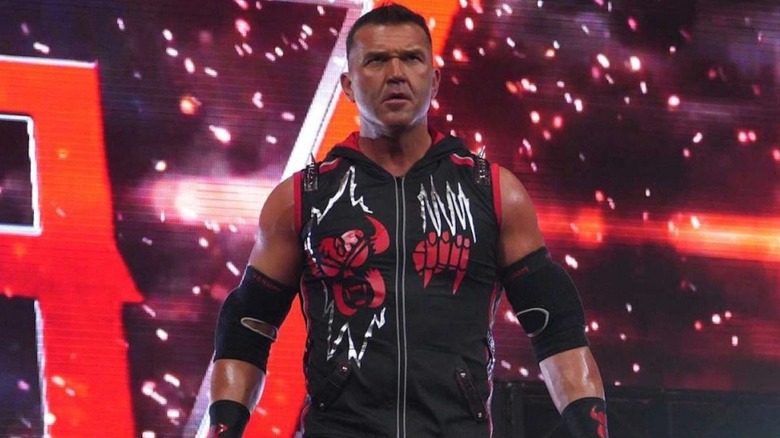 Frankie Kazarian heads down the TNA entrance ramp