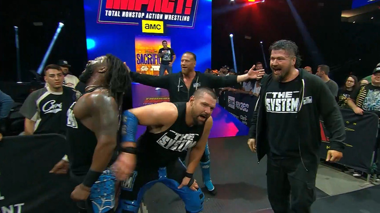The System in the "TNA Impact" main event