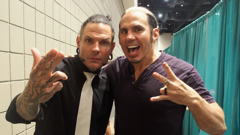 The Hardys pose together