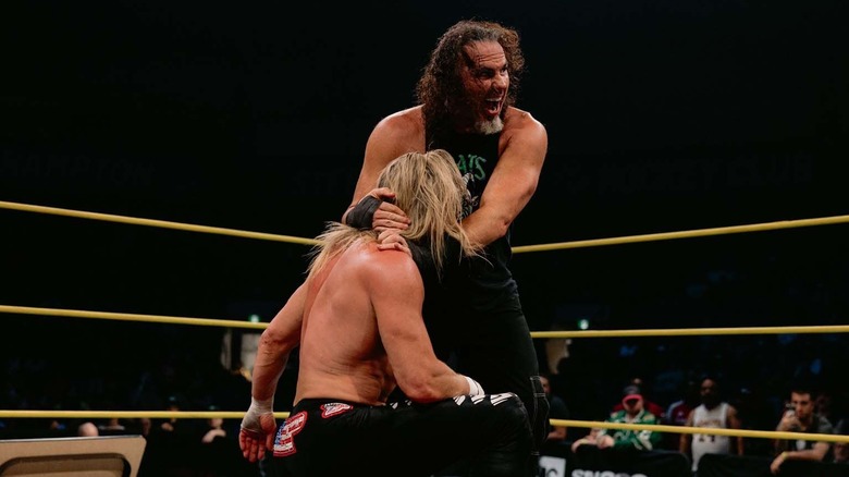 Matt Hardy wrestling Nic Nemeth on TNA Impact