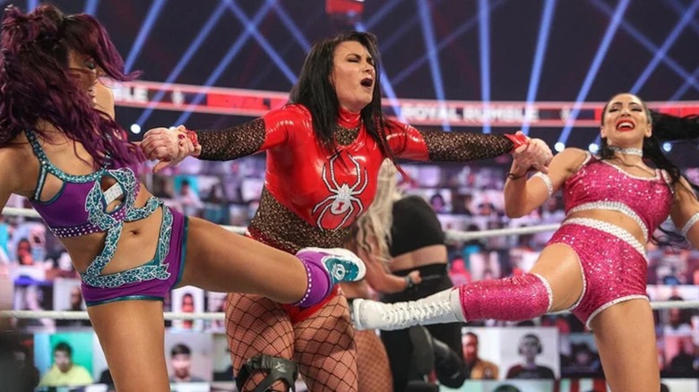 Victoria is punished during her WWE Royal Rumble return