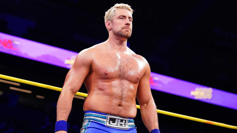 Joe Hendry stands in the middle of the ring at TNA Against All Odds.