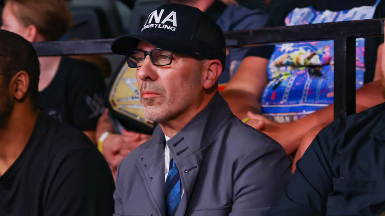 TNA President, Carlos Silva, in the audience during the NXT Great American Bash PLE, 2025.
