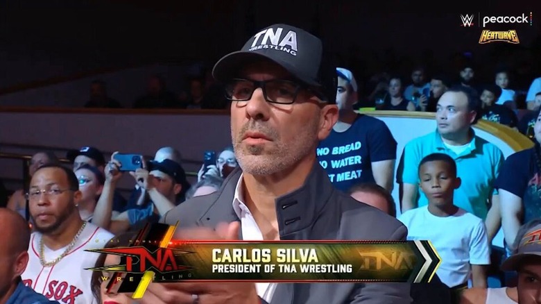 TNA President, Carlos Silva, in the audience during the NXT Heatwave