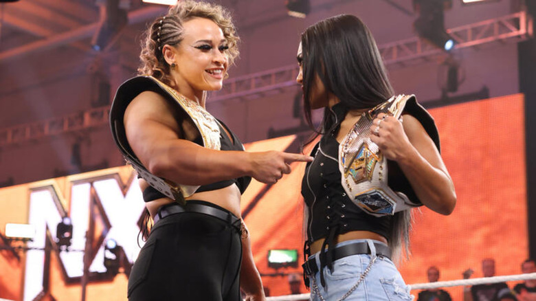 Jordynne Grace and Roxanne Perez in the ring