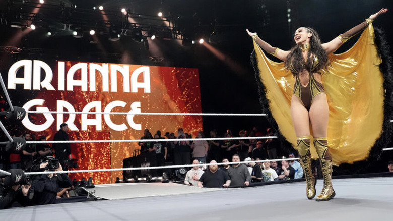 Grace posing inside the ring