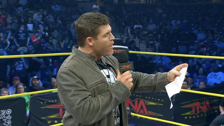 Maclin reading his statement