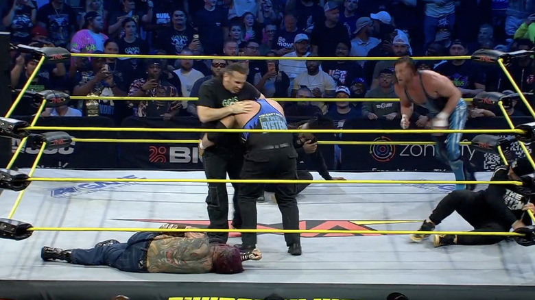 The Hardys and The System in the ring