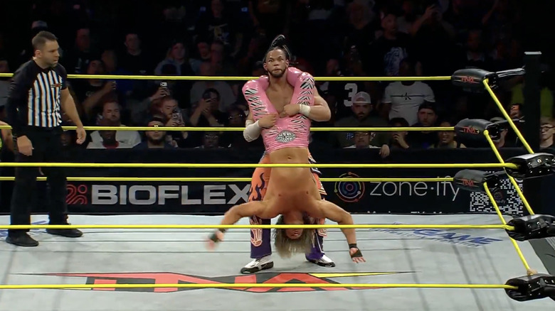 Slater setting up for a Styles Clash on Nic